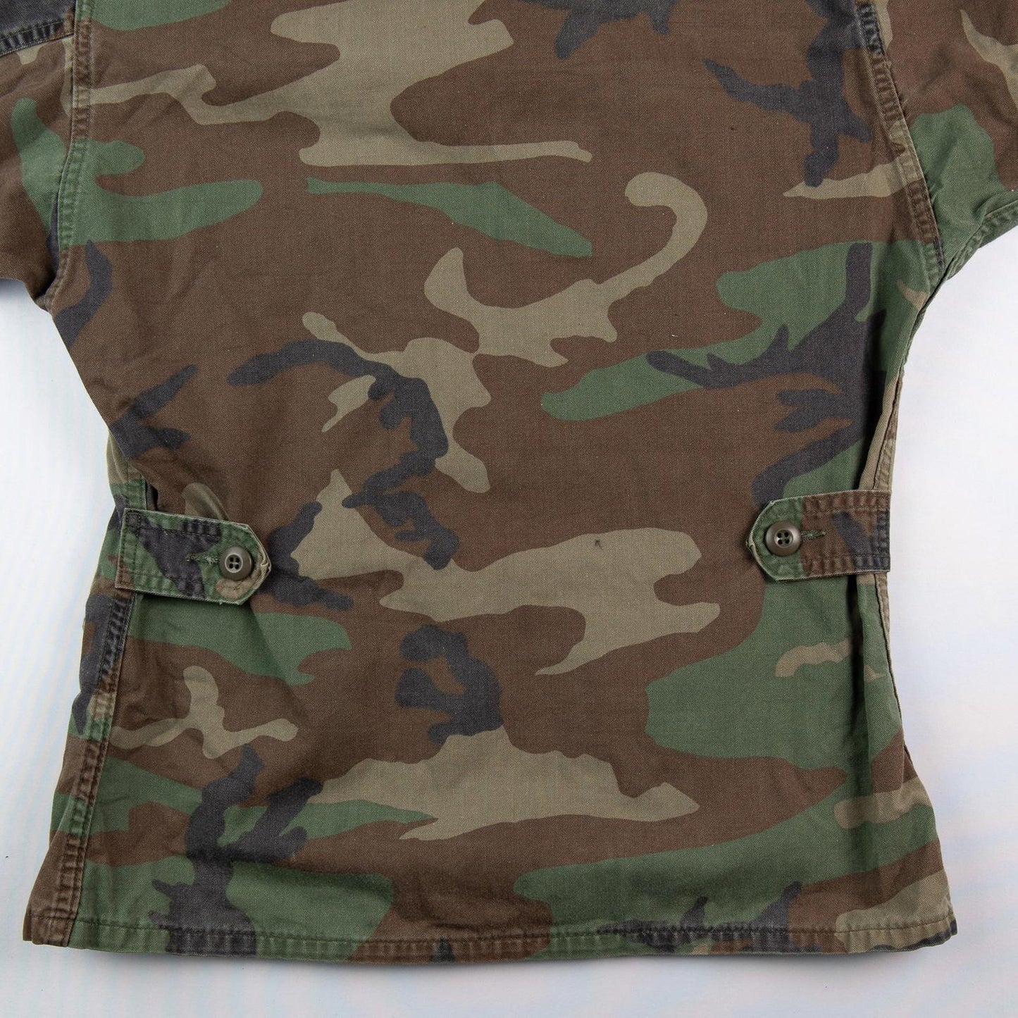 Vintage 1990s American Apparel US Army BDU Woodland Camo Field Jacket Men's Medium