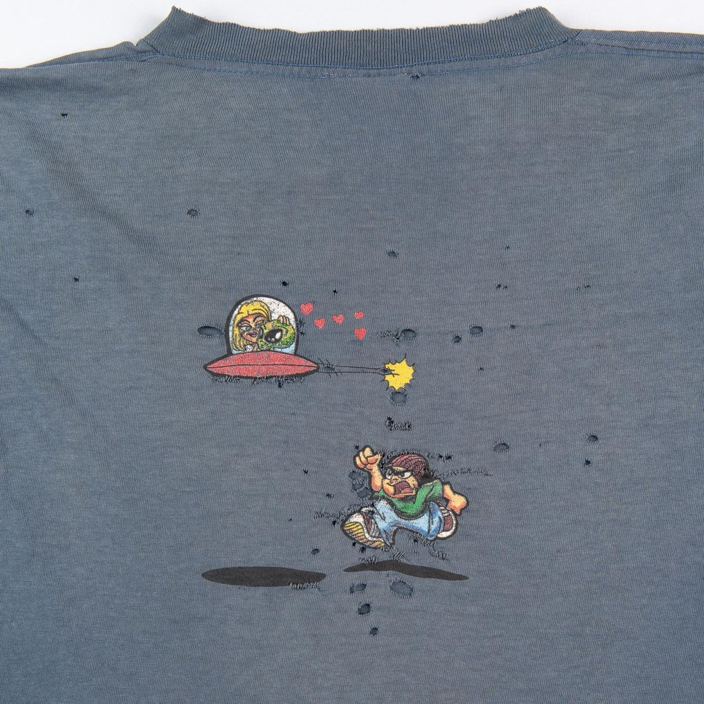 Vintage 90s Alien Nation Graphic Faded Distressed T-Shirt Men's XL
