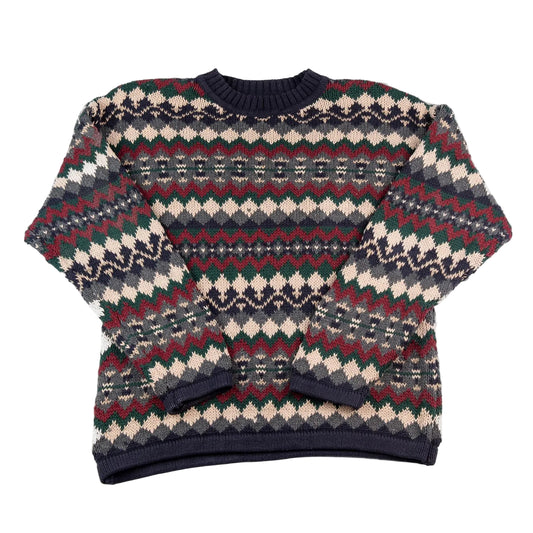 Patterned sweater on a white background