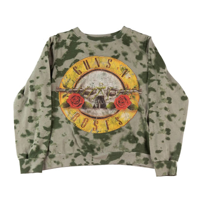 Camouflage sweatshirt with Guns N' Roses logo on a white background