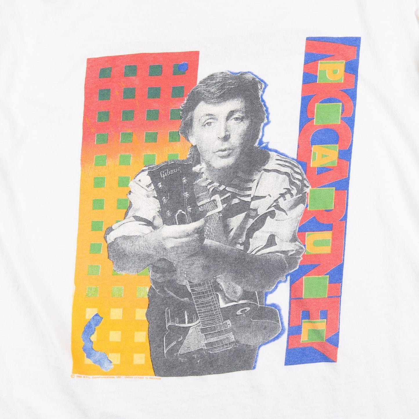 Vintage 1989 Brockum Paul McCartney World Tour T-Shirt Men's XL