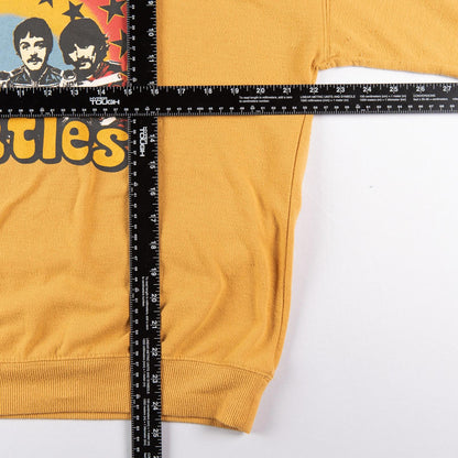 The Beatles Mustard Yellow Graphic Pullover Crewneck Sweatshirt Women’s Large