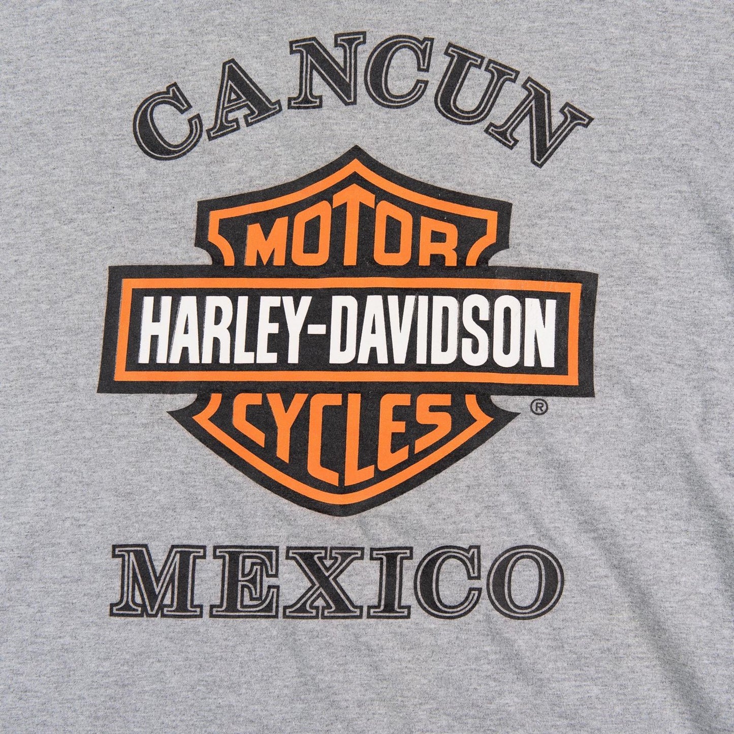 Harley Davidson 2000's Cancun Mexico Skull Biker Graphic T-Shirt Men's XL