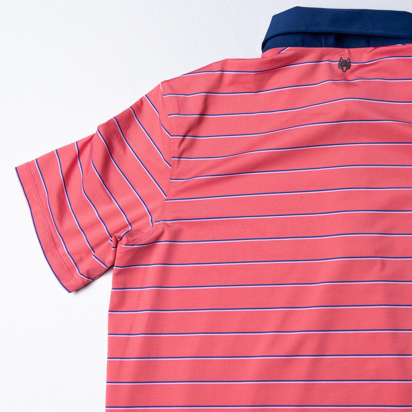 Greyson Pink Striped Performance Stretch Golf Polo Men's Large