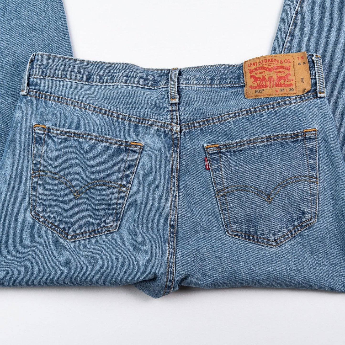 Levi’s 501 Original Fit Button Fly Blue Jeans Men’s 33x30