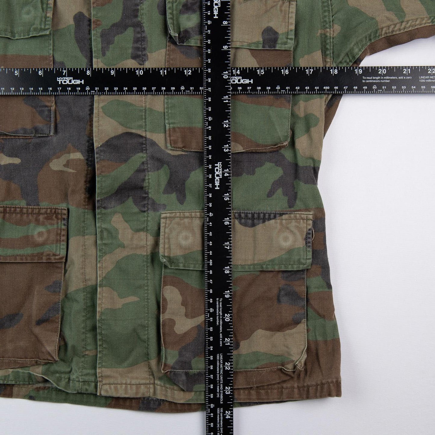 Vintage 1990s American Apparel US Army BDU Woodland Camo Field Jacket Men's Medium