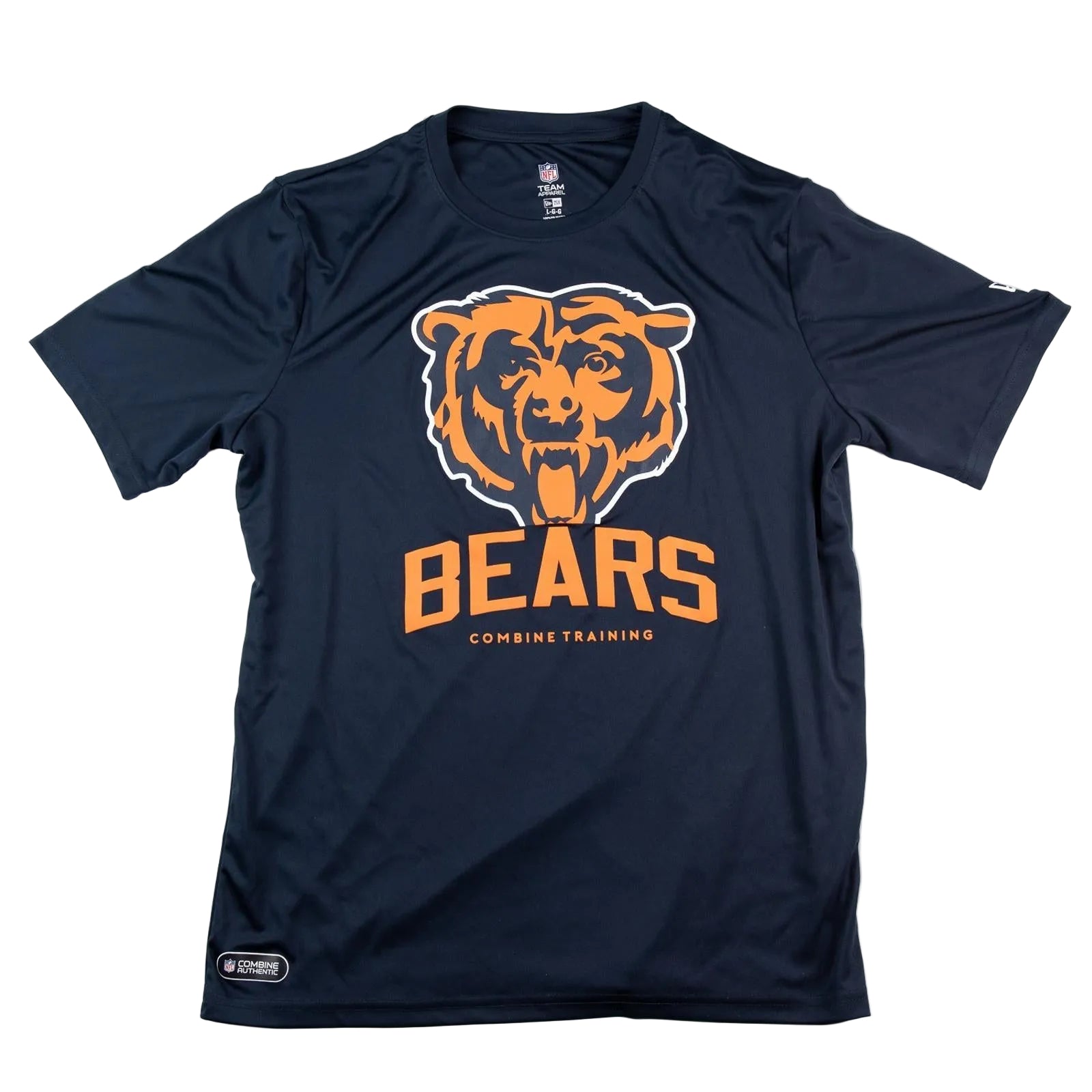 Navy blue t-shirt with orange bear logo and 'Bears' text on a white background